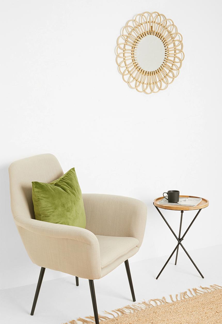 Sixth Floor - Sunflower rattan mirror - natural