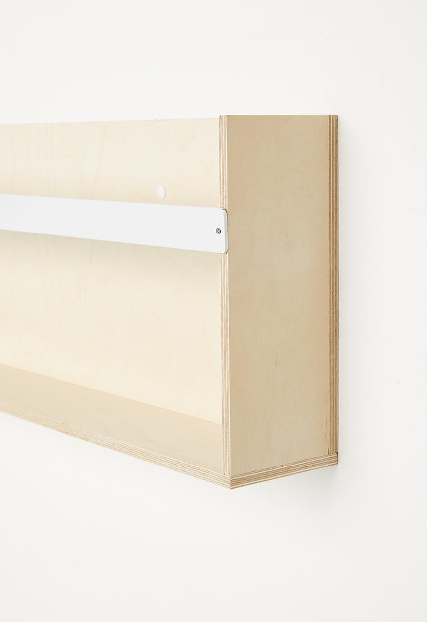 Sixth Floor - Wall mount bookshelf - natural & white