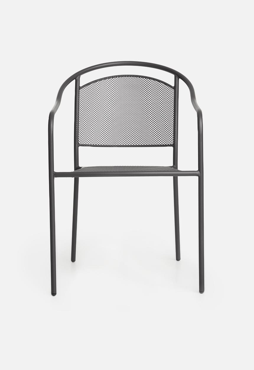 Sixth Floor - Mesh outdoor chair - dark grey