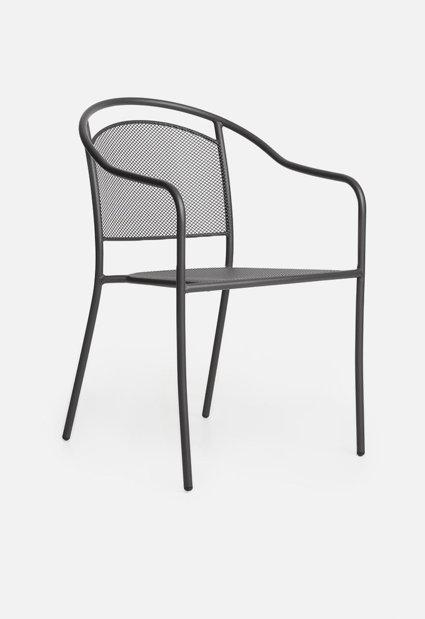Sixth Floor - Mesh outdoor chair - dark grey