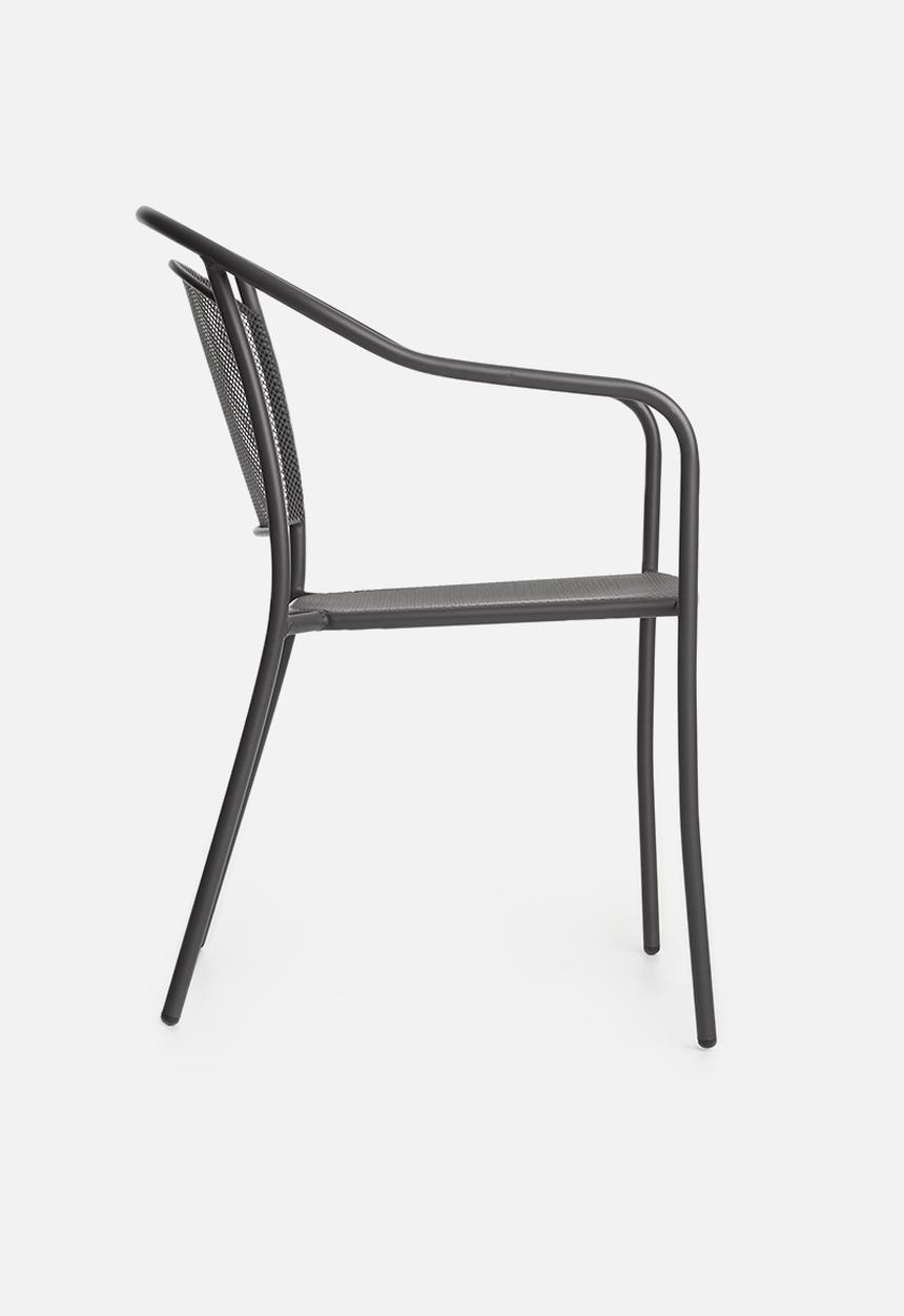 Sixth Floor - Mesh outdoor chair - dark grey