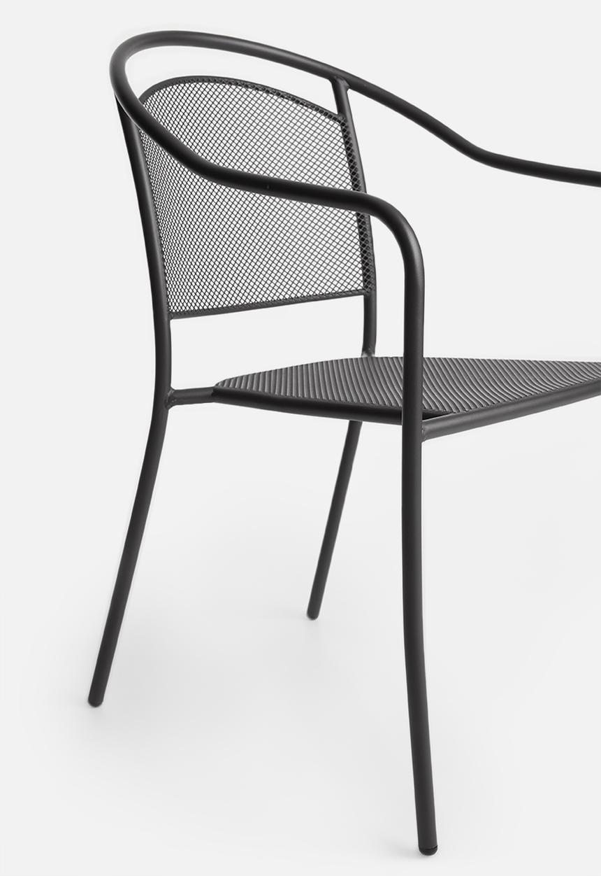 Sixth Floor - Mesh outdoor chair - dark grey