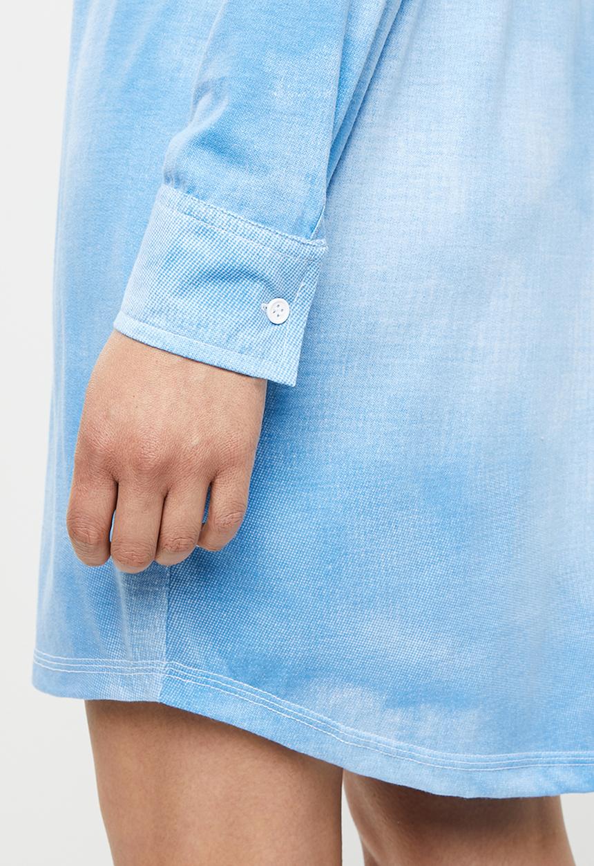 Missguided - Tie dye jersey shirt dress - blue