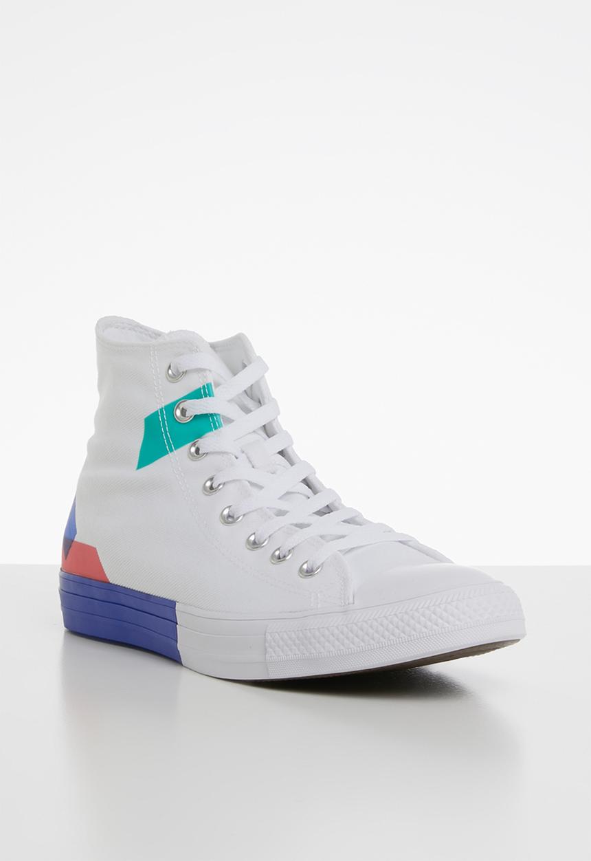 Converse - Chuck Taylor All Star - white/blue/enamel red