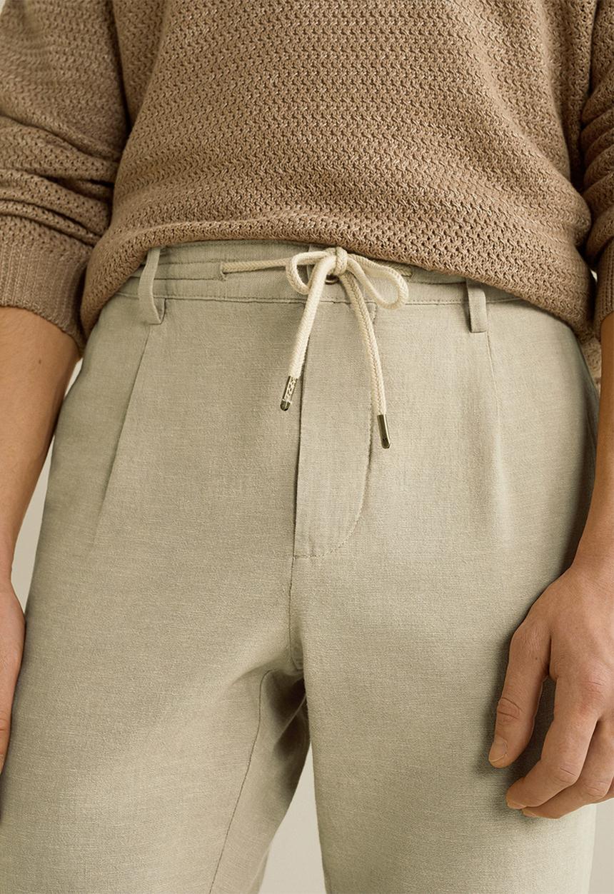 MANGO - Octopus trousers - beige