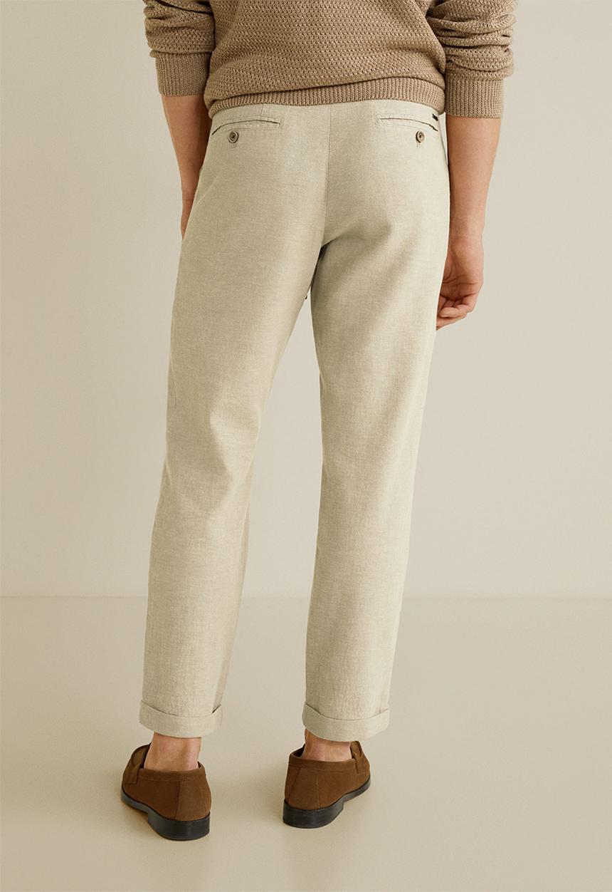 MANGO - Octopus trousers - beige