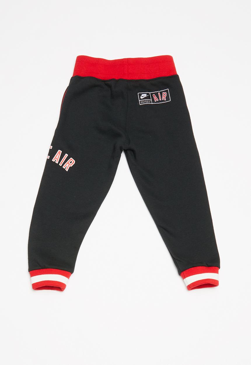 Nike - Air fleece pant - black & red 