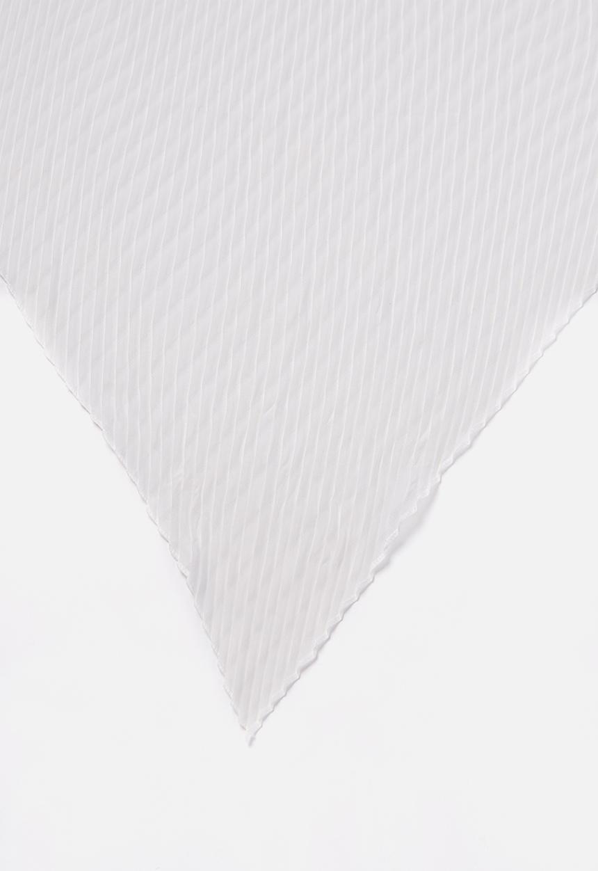 Cotton On - Soho broadway pleat scarf - white