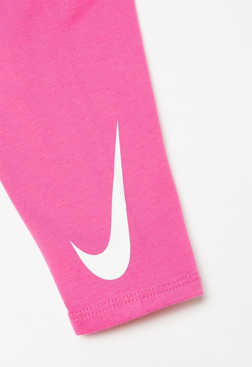 Nike - Swooshfetti tunic & capri set - grey & pink 