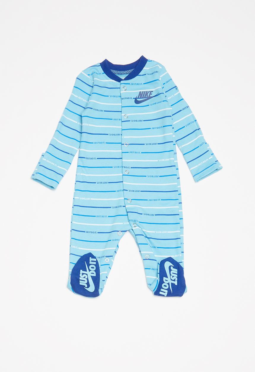 Nike - Stripe footed coverall - blue