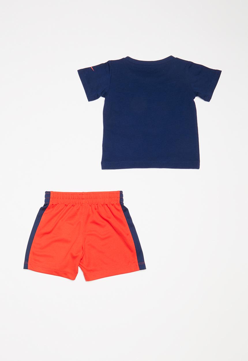 Nike - Short sleeve tee & short set - red & blue
