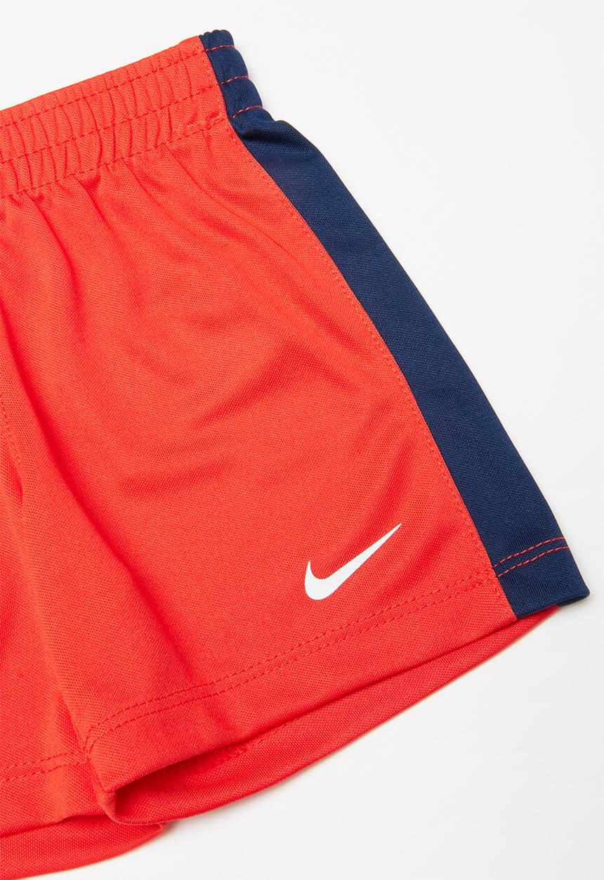 Nike - Short sleeve tee & short set - red & blue