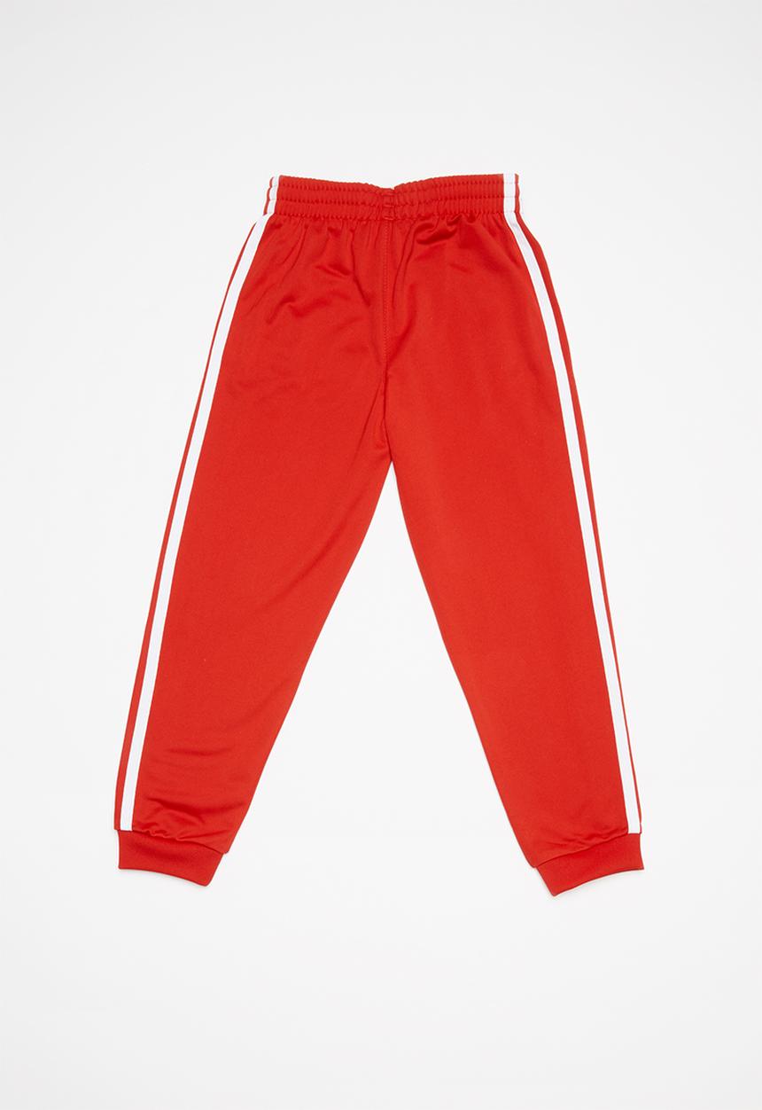 adidas Originals - Superstar pants - red & white