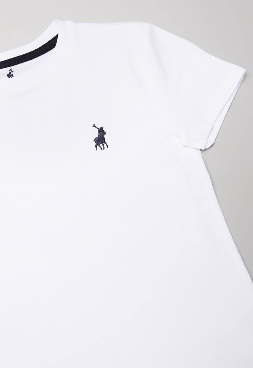 POLO - Girls kelly short sleeve tee - white