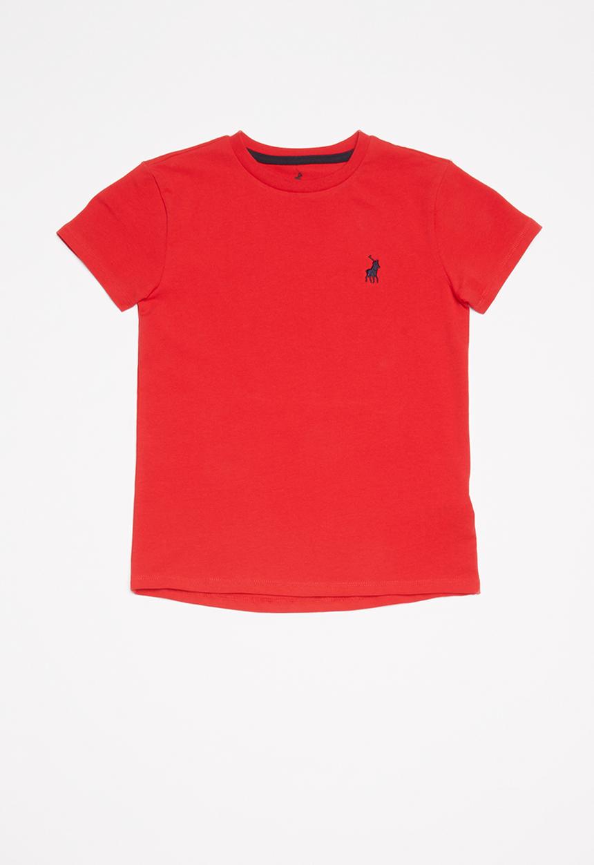 POLO - Girls kelly short sleeve tee - red