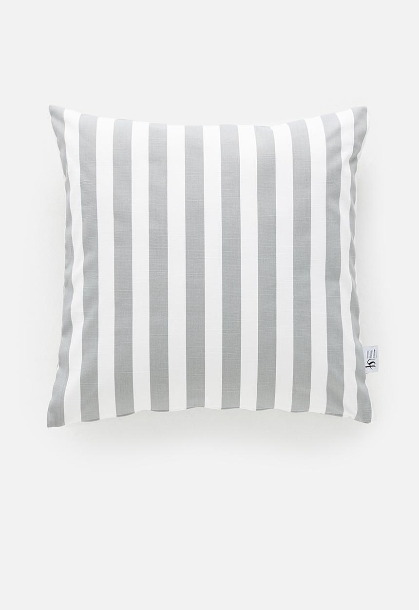 Sixth Floor - Classic stripe cushion cover - grey