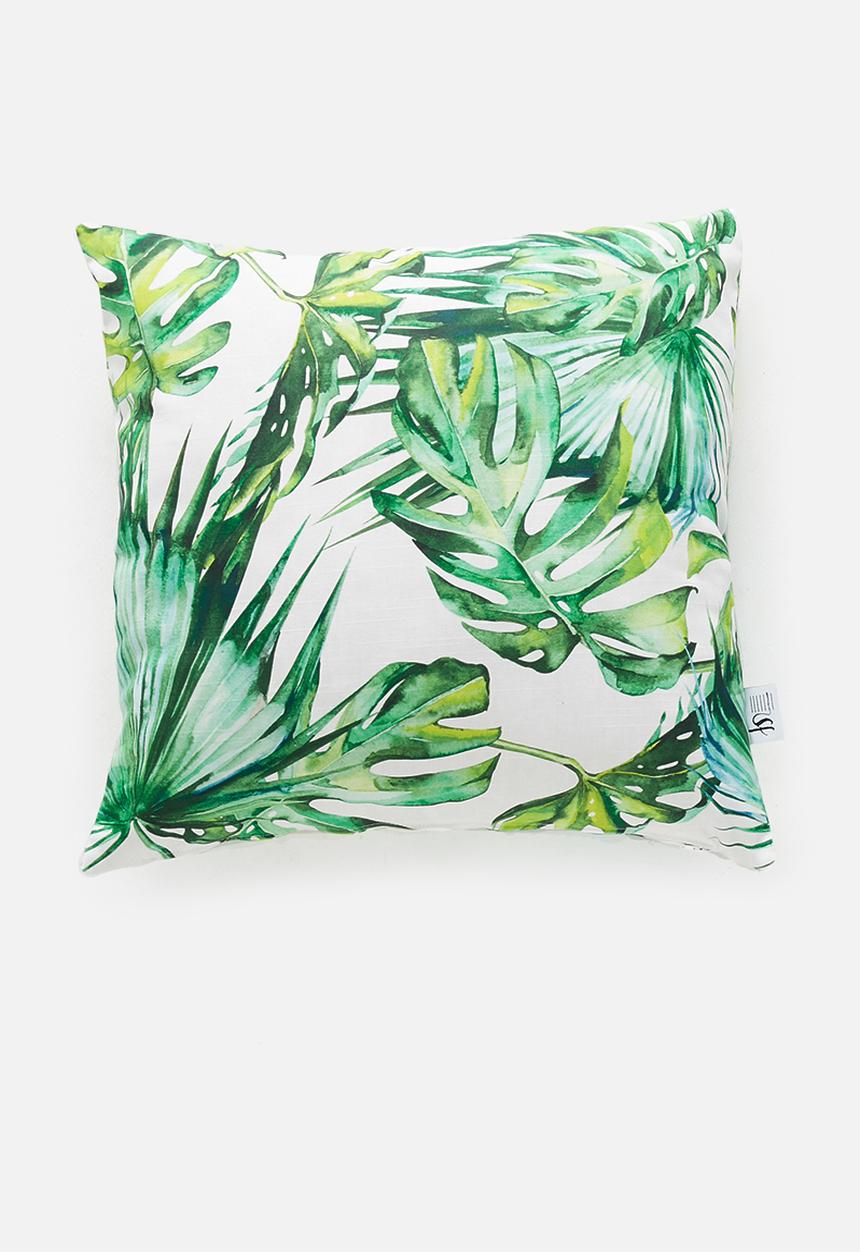 Sixth Floor - Tropical cushion cover - green