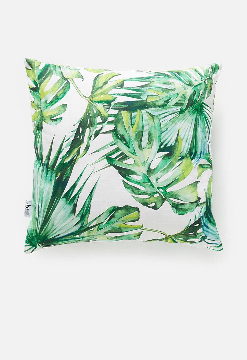 Sixth Floor - Tropical cushion cover - green