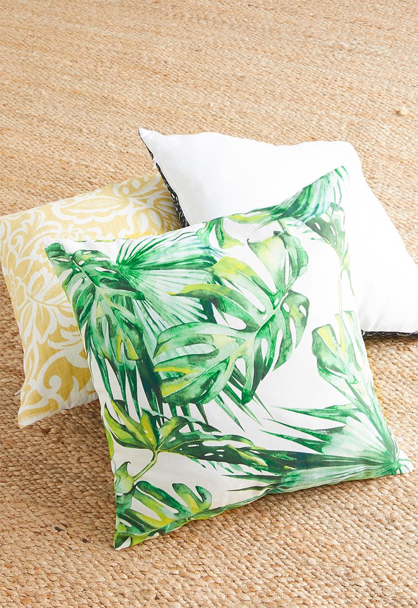 Sixth Floor - Tropical cushion cover - green