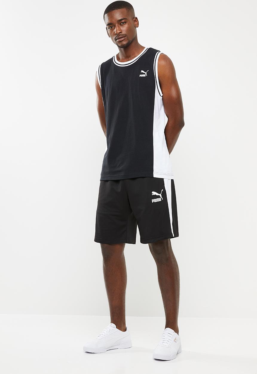 PUMA - Classic sleeveless tee - black & white 