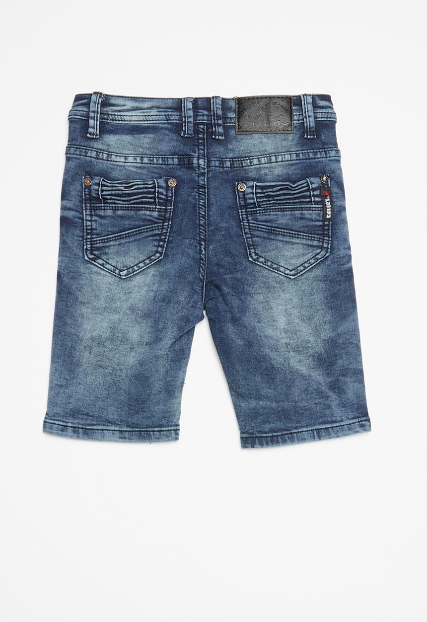 SOVIET - Boys denim short - blue 