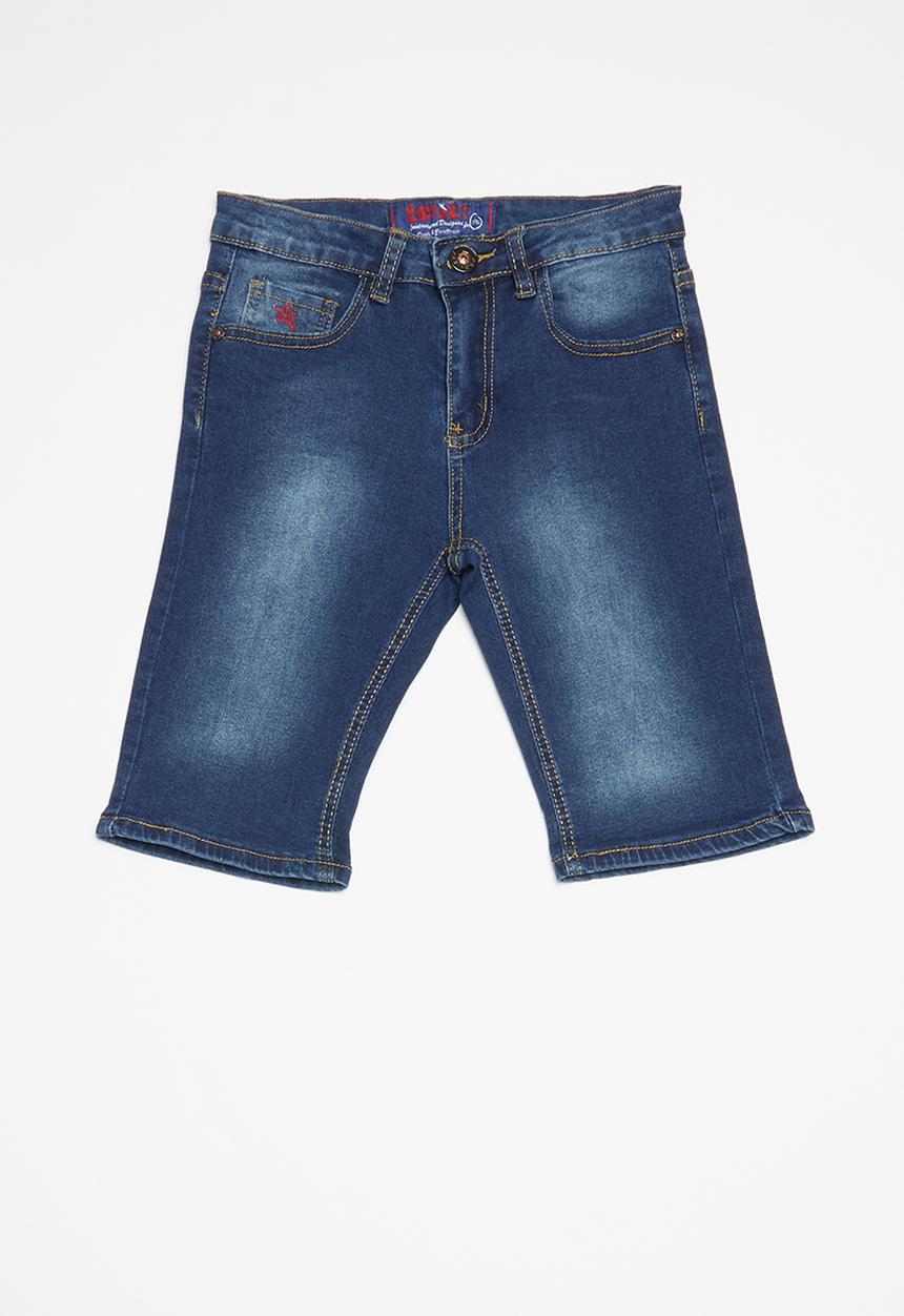 SOVIET - Boys denim short - blue 