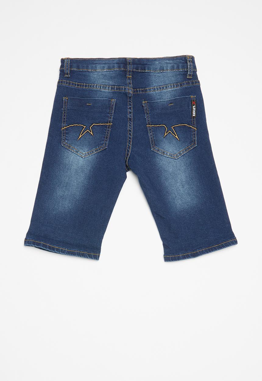 SOVIET - Boys denim short - blue 