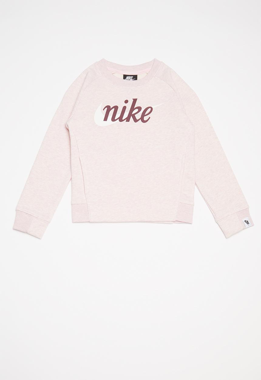 Nike - Girls Nike crew neck - pink