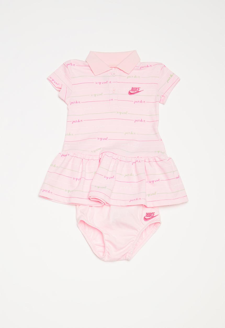Nike - Stripe polo dress - pink