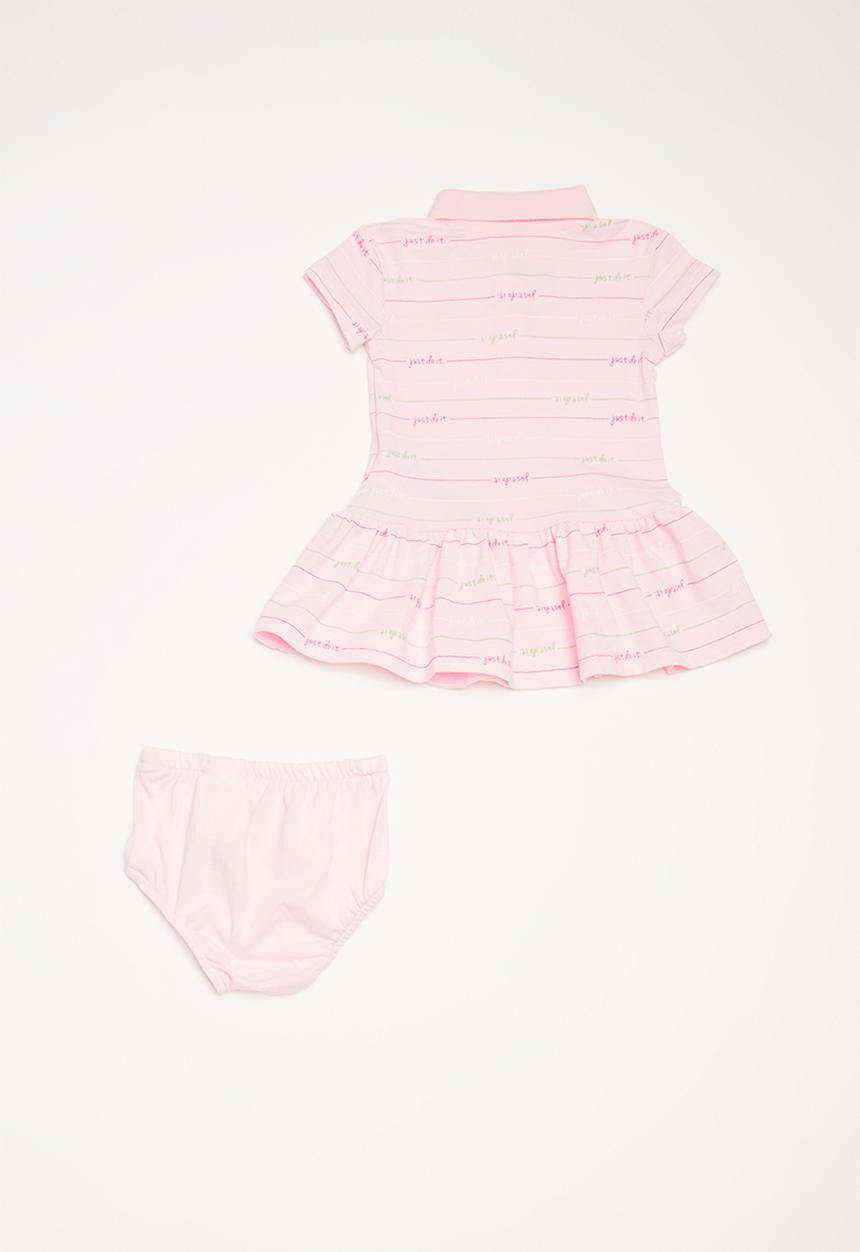 Nike - Stripe polo dress - pink