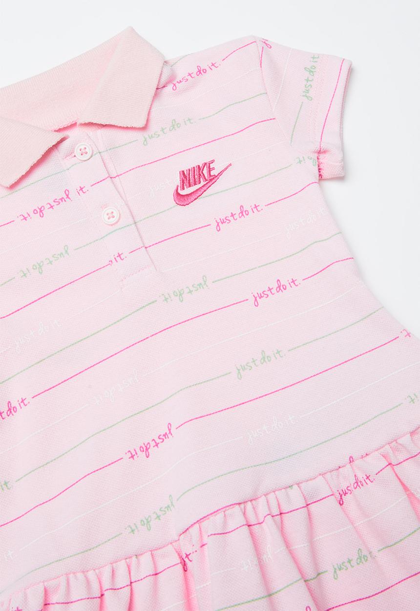 Nike - Stripe polo dress - pink