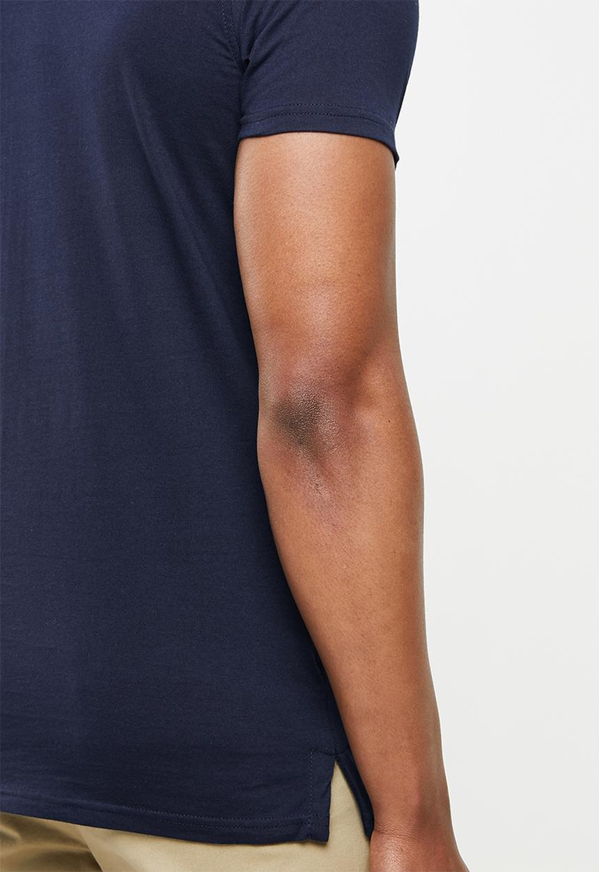 Pringle of Scotland - Brooderick crew neck short sleeve tee - navy