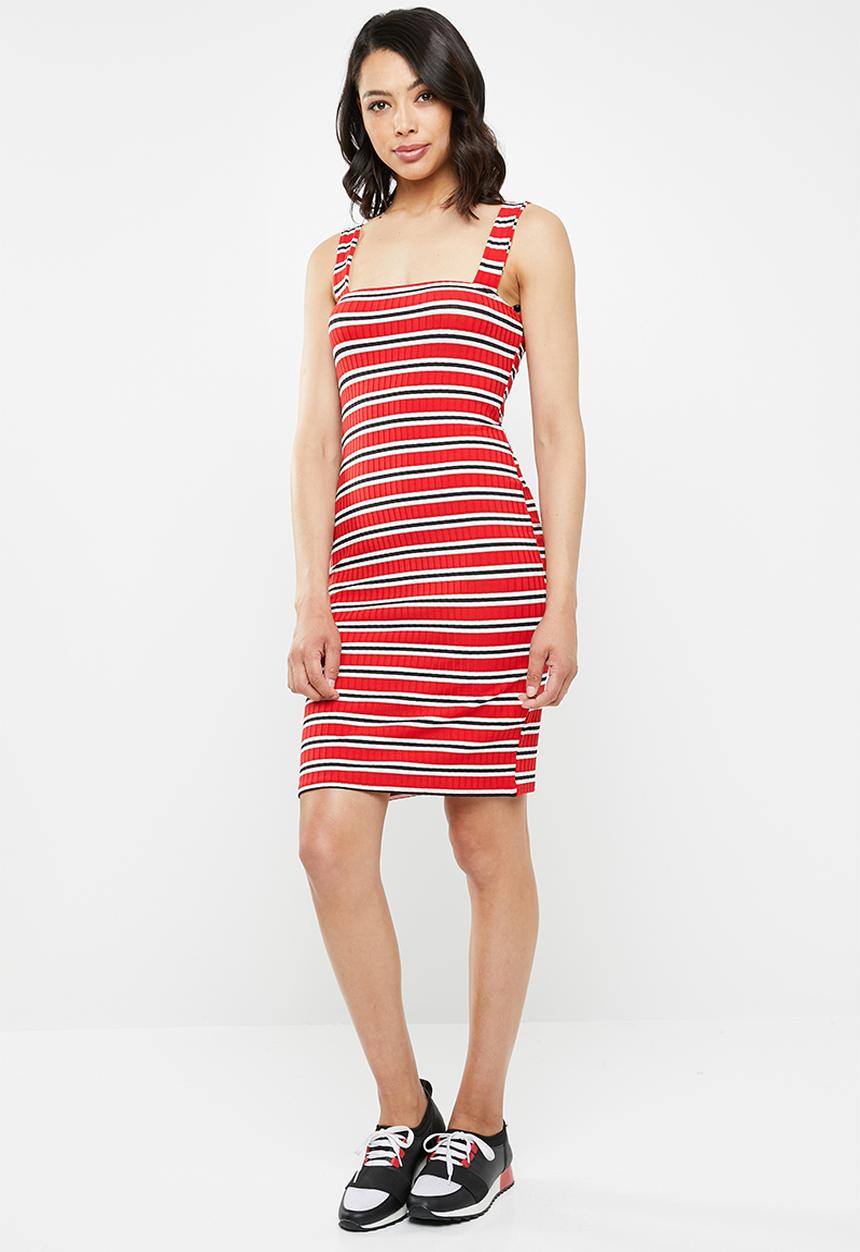 Missguided - Square neck strappy mini dress - multi 