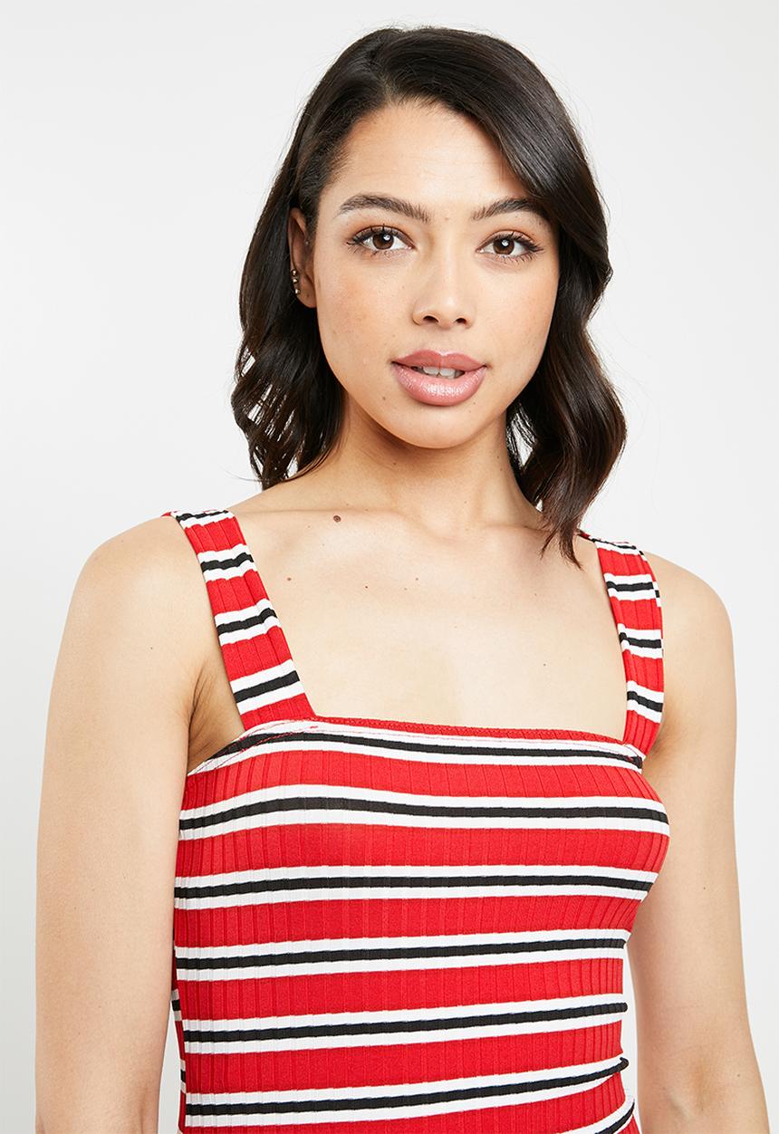 Missguided - Square neck strappy mini dress - multi 