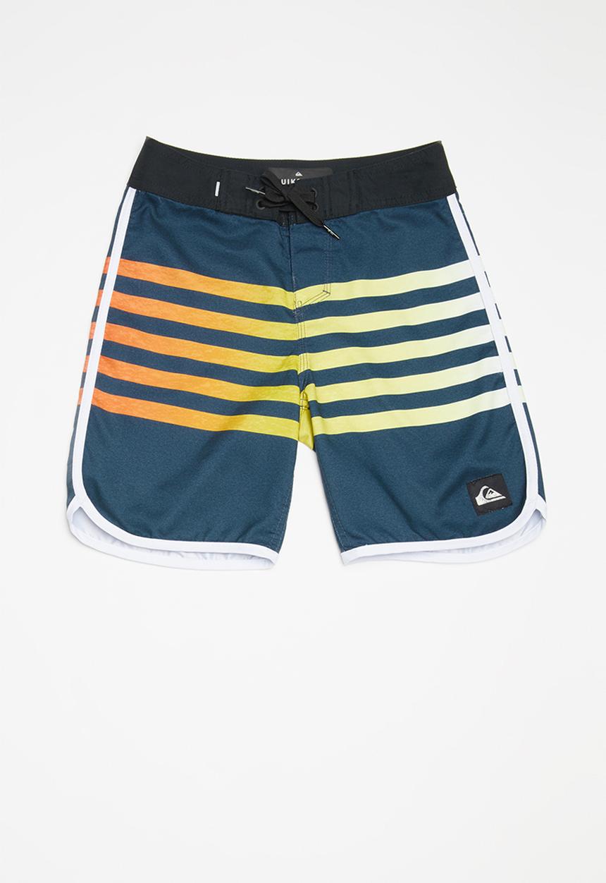 Quiksilver - Everyday grass roots youth shorts - navy & yellow