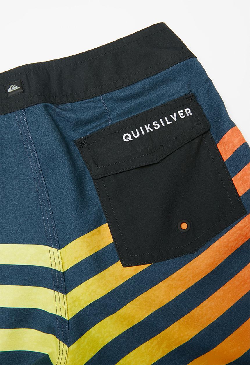 Quiksilver - Everyday grass roots youth shorts - navy & yellow