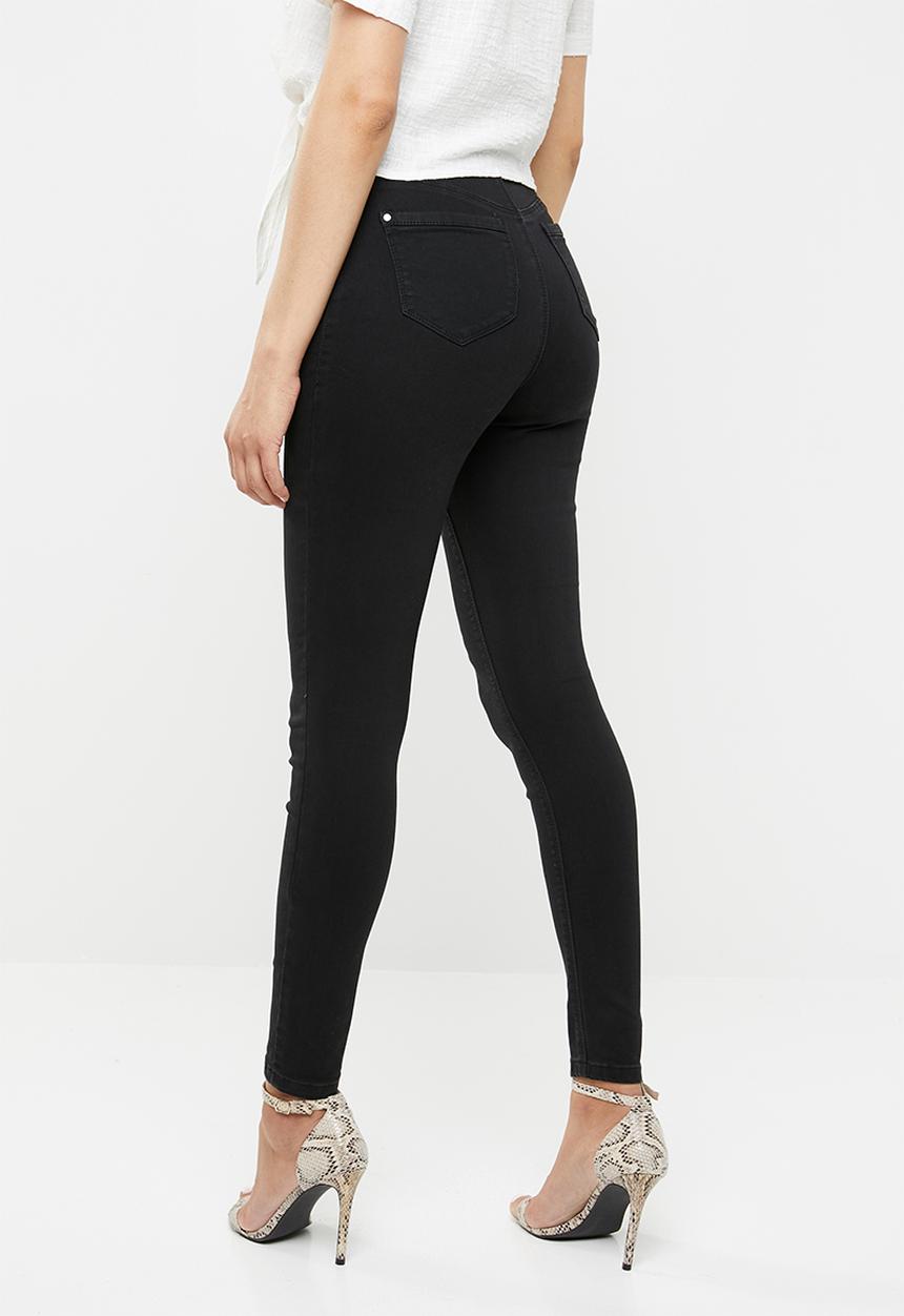 Missguided - Vice high waisted skinny jeans - black
