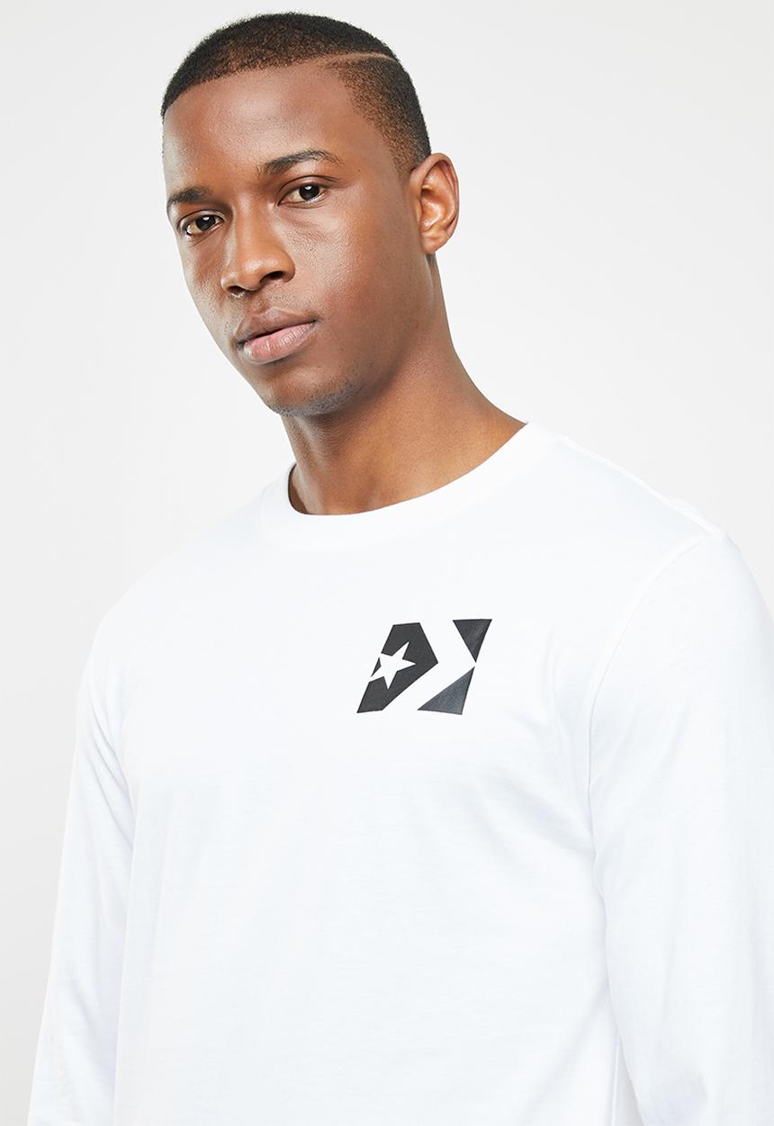 Converse - Wordmark long sleeve tee - white