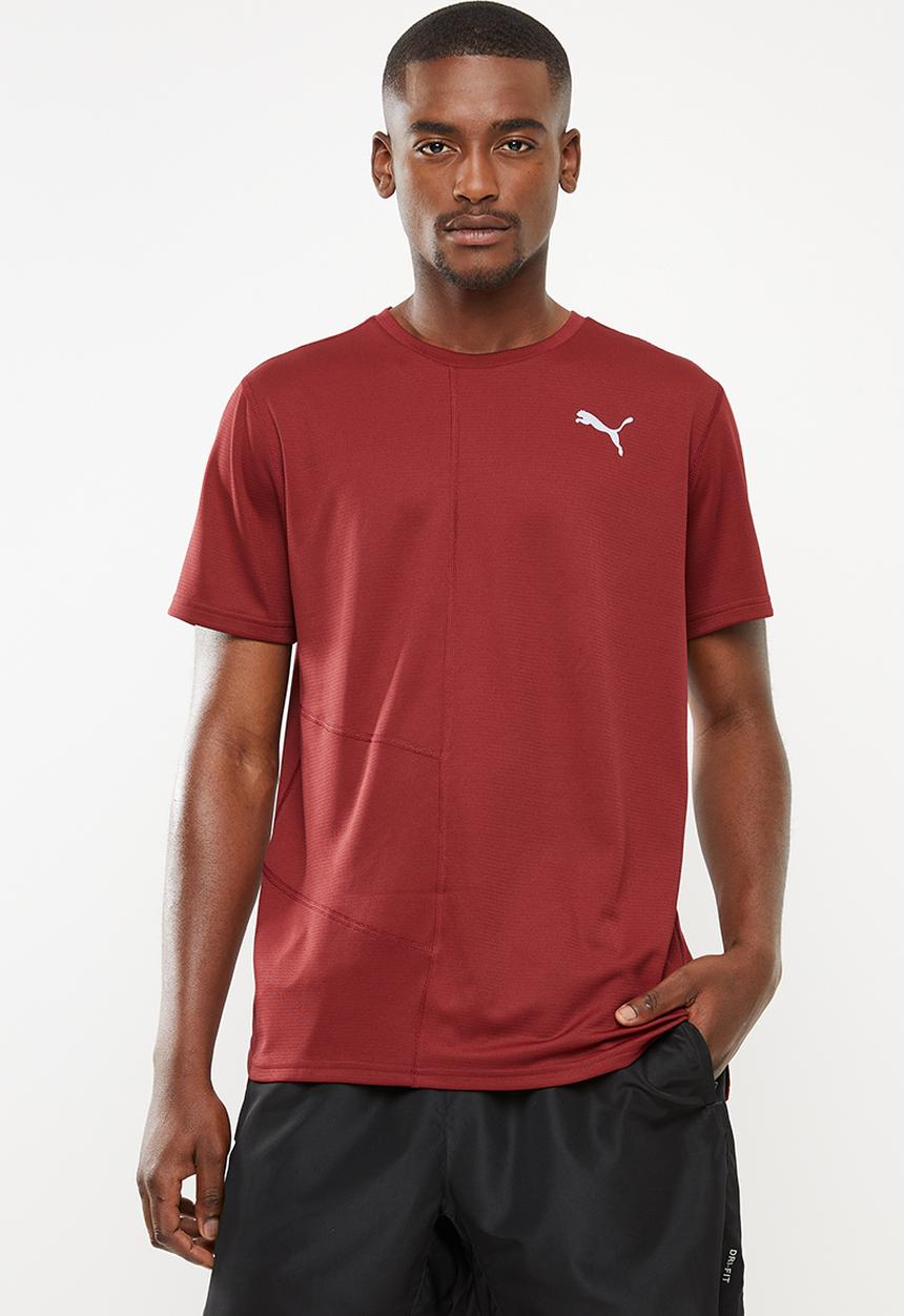 PUMA - Ignite short sleeve tee - burgundy