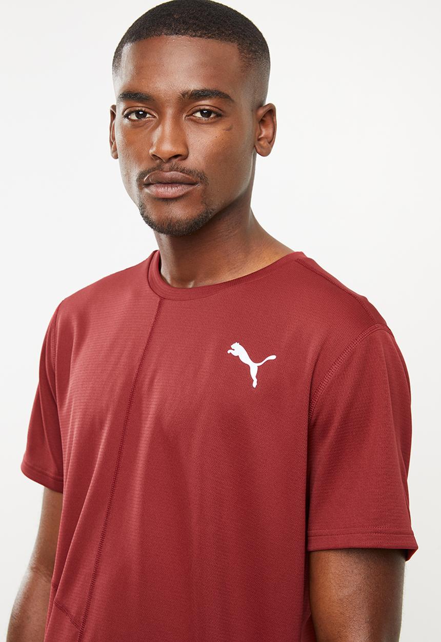 PUMA - Ignite short sleeve tee - burgundy