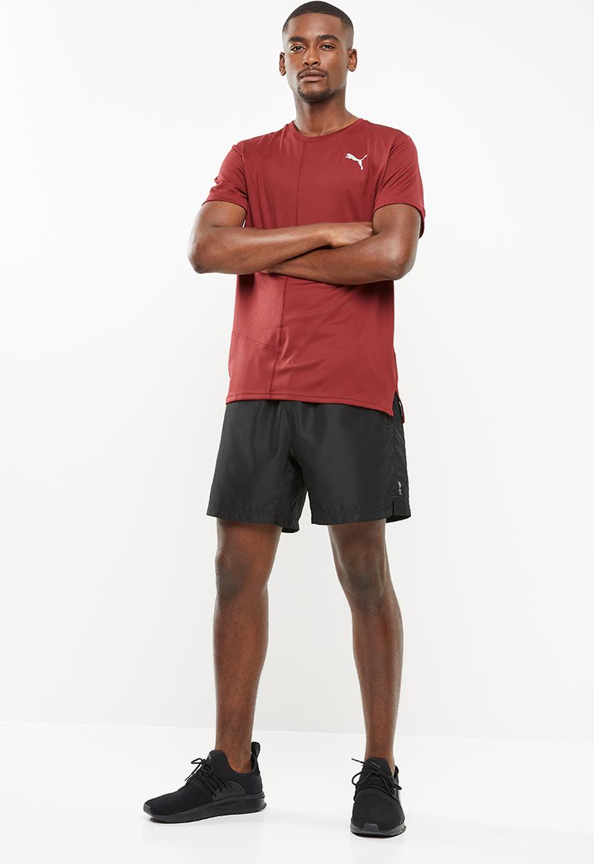 PUMA - Ignite short sleeve tee - burgundy
