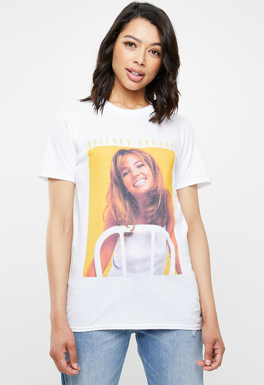 Missguided - Britney Spears graphic T-shirt - white