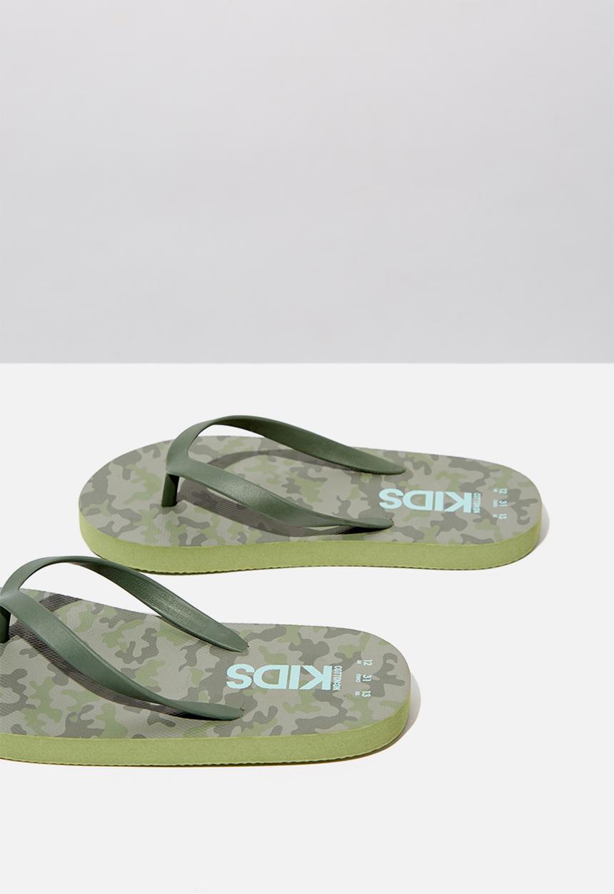 Cotton On - Printed flip flop - green 