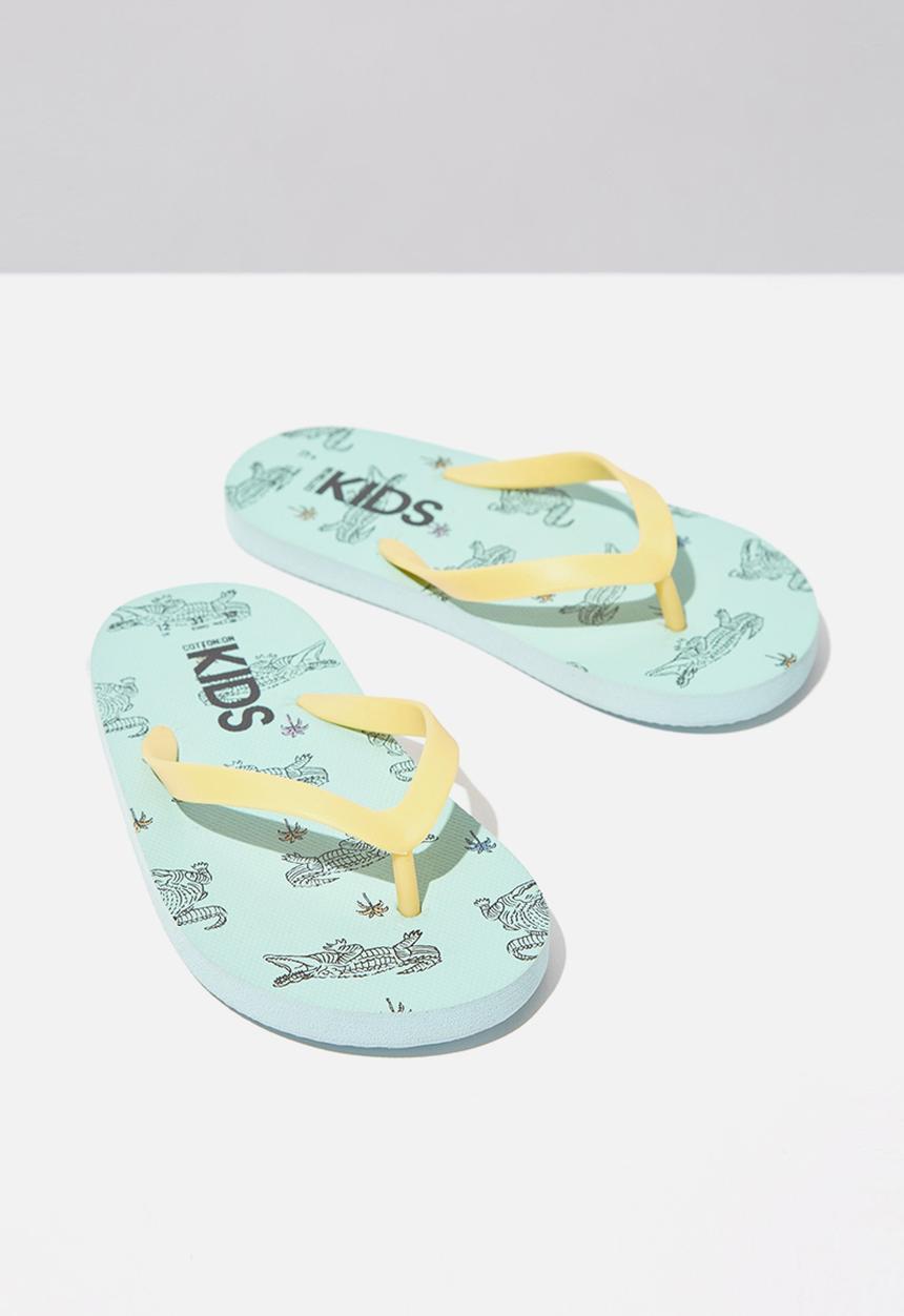 Cotton On - Printed flip flop - blue