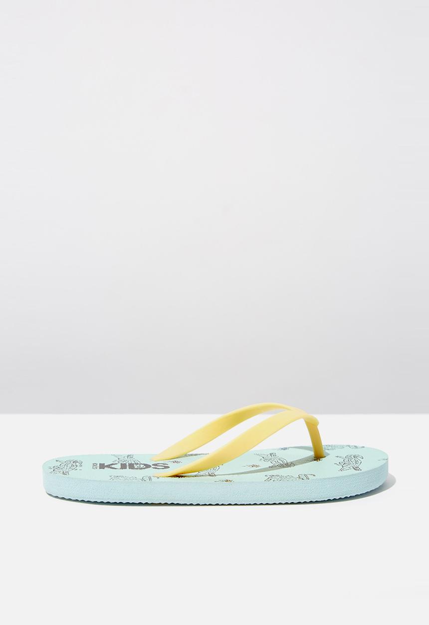 Cotton On - Printed flip flop - blue