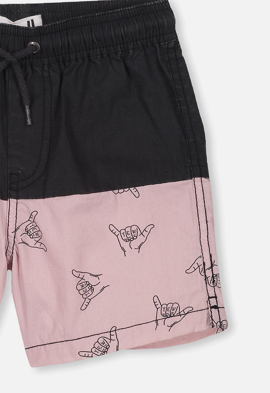 Cotton On - Volly short - black & pink 