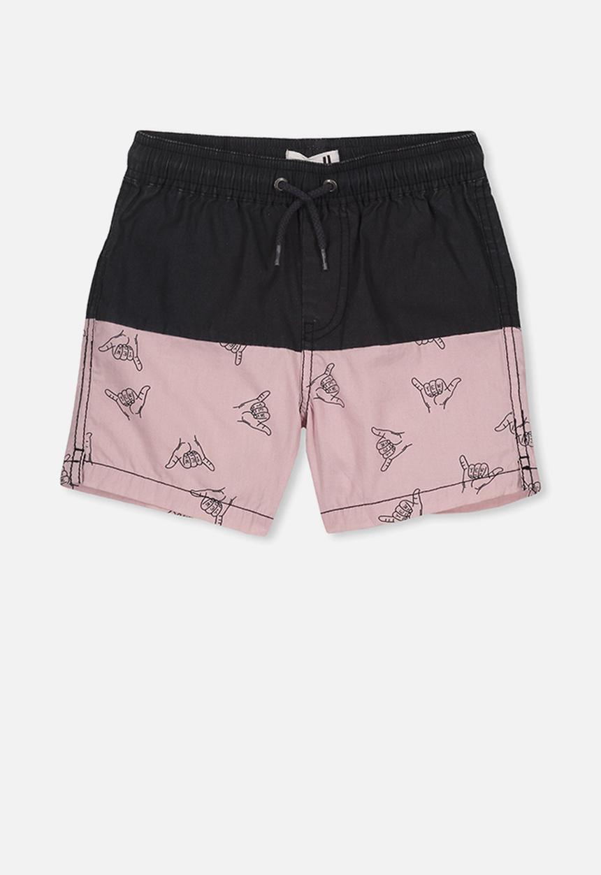 Cotton On - Volly short - black & pink 