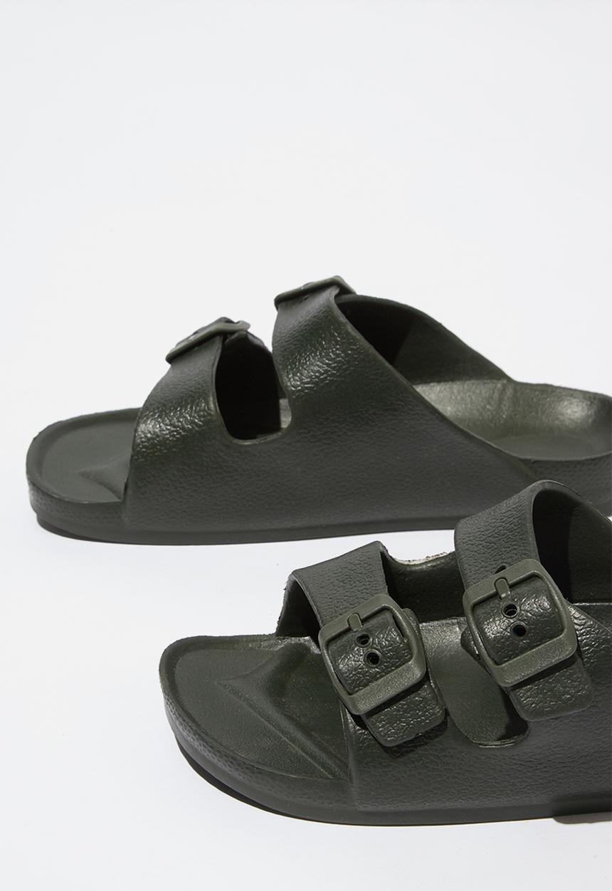 Cotton On - Twin strap slide - khaki