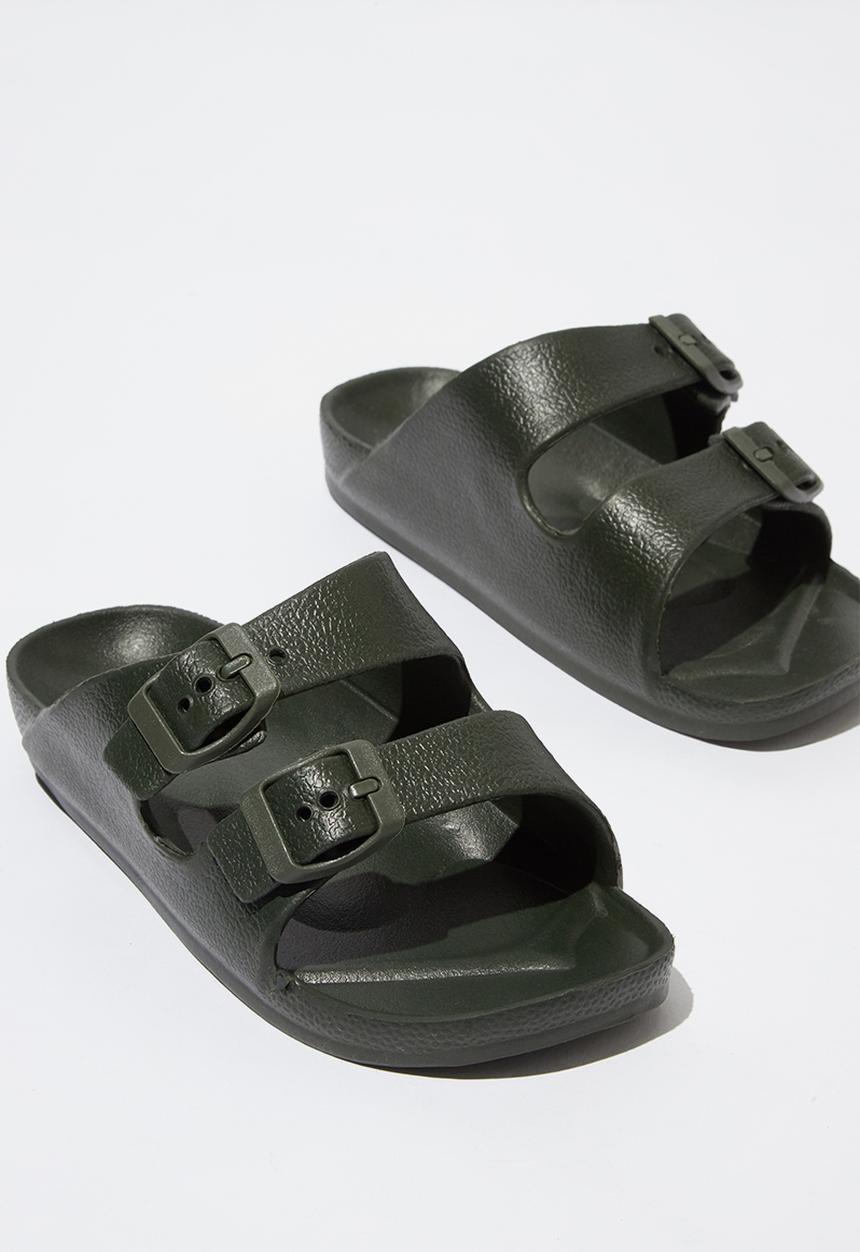 Cotton On - Twin strap slide - khaki