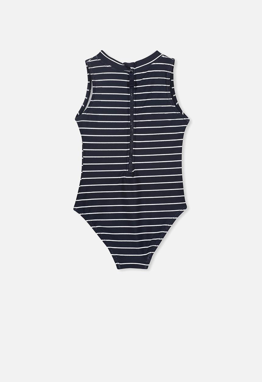 Cotton On - Rachael one piece - navy & white 
